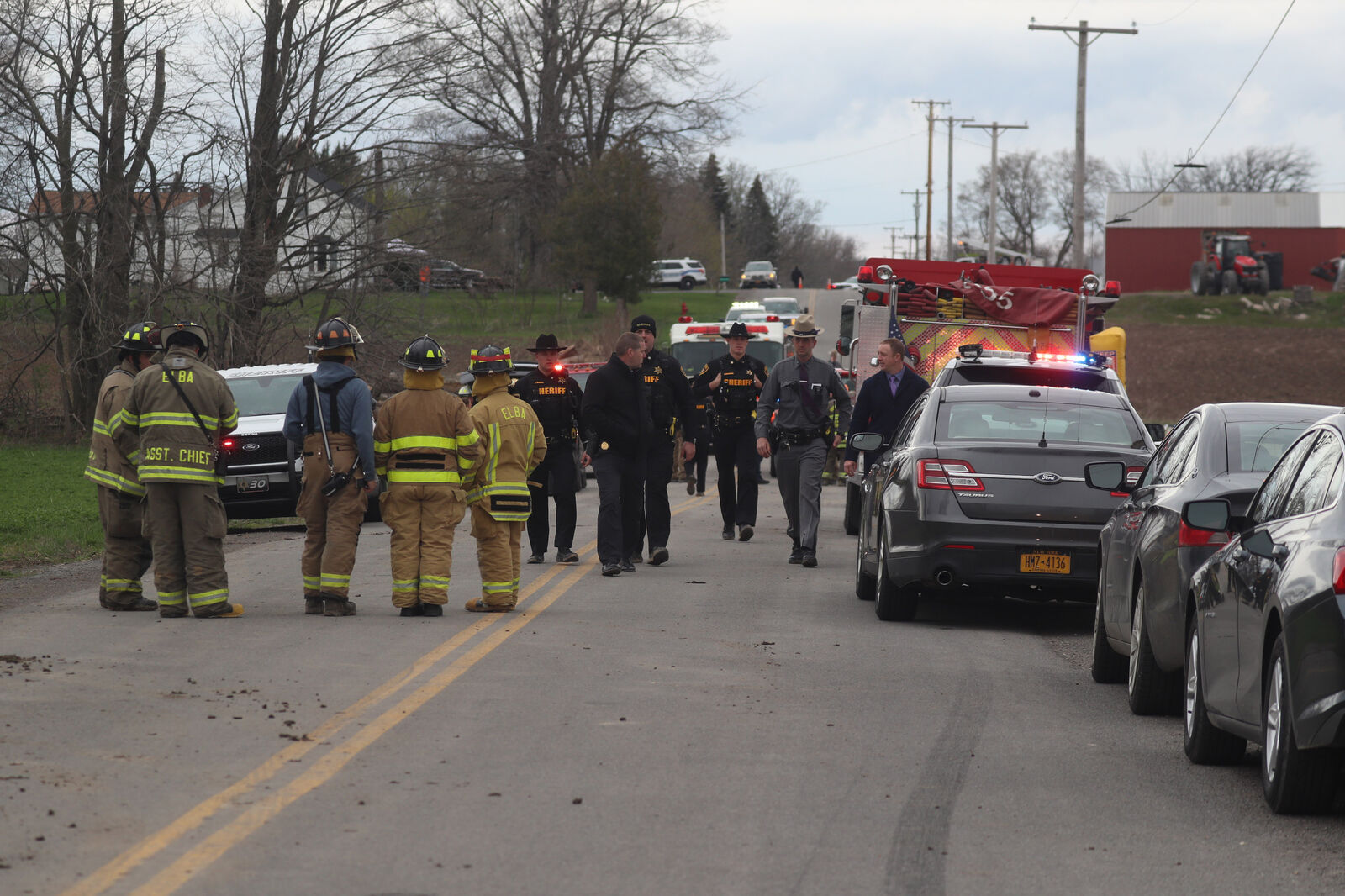 First responders at scene of Mercy Flight Crash